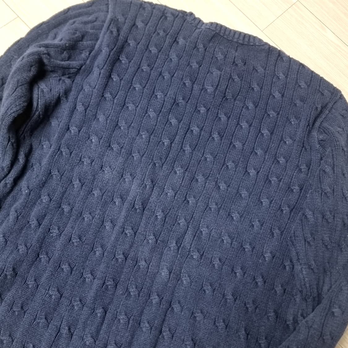 폴로 랄프로렌 네이비 케이블 니트(95-100) 상품이미지4