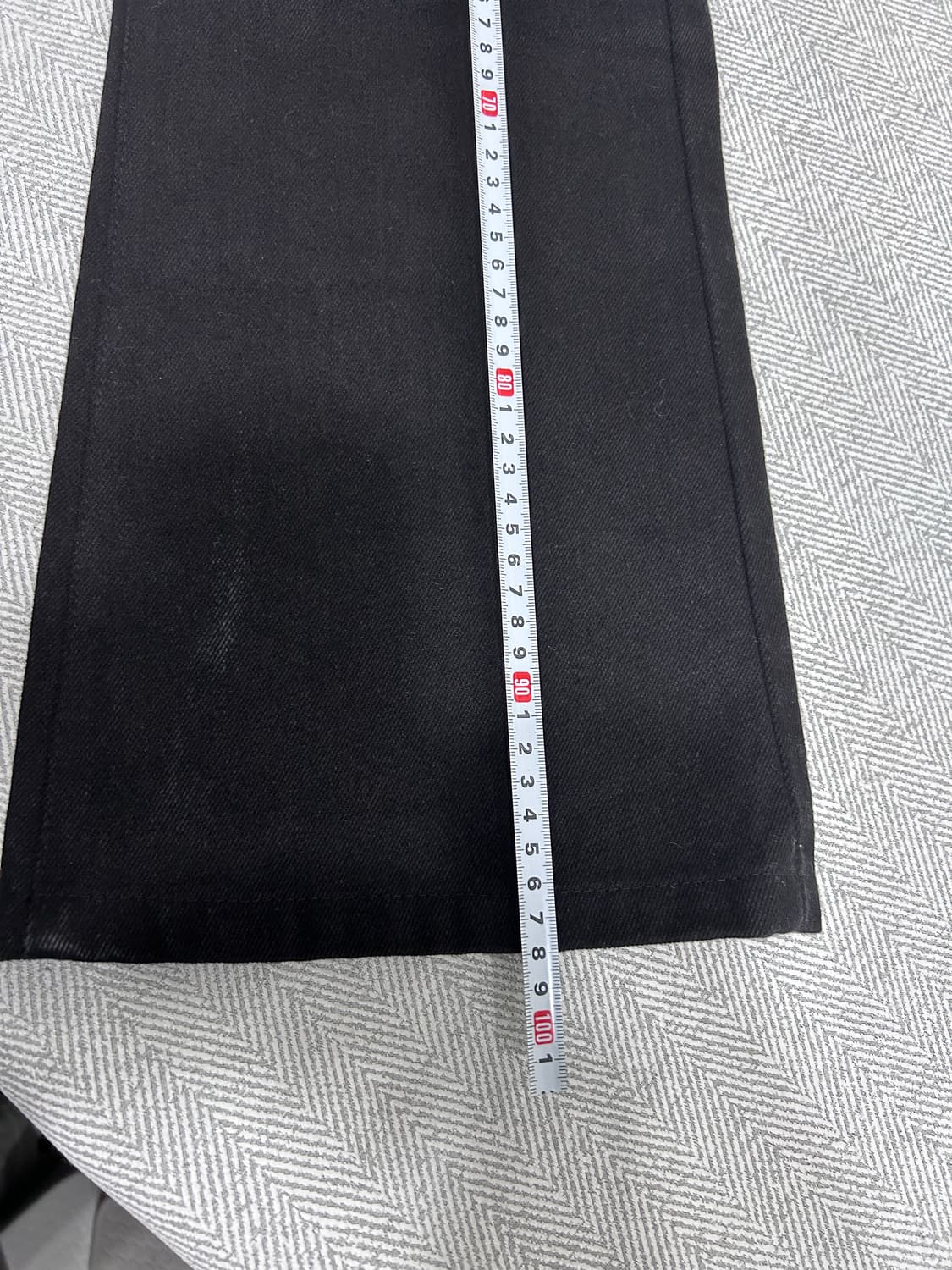 노티아 Notia 부츠컷 블랙 데님팬츠 청바지 S 상품이미지8