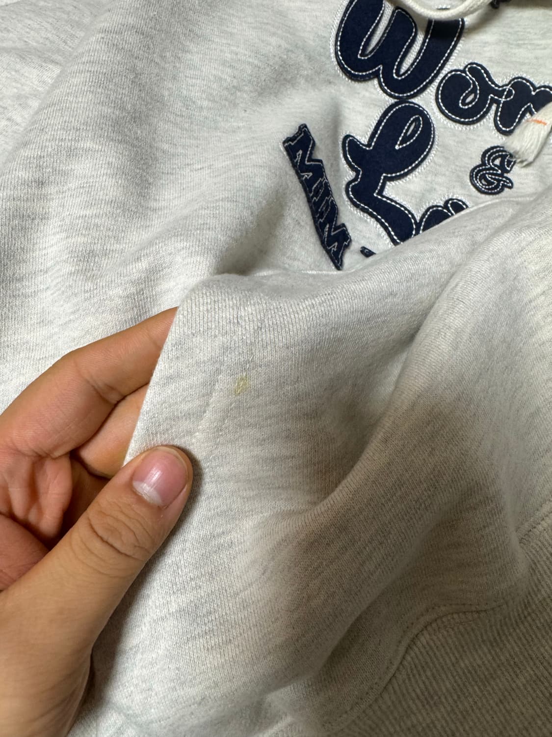 밈더워드로브 후드티 오트밀  상품이미지4