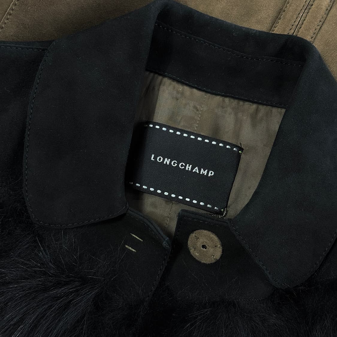 롱샴 램스킨 스웨이드 레더 자켓 상품이미지2