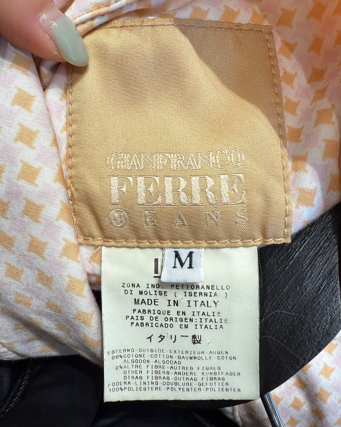 잔프랑코 페레 핑크 패턴 트러커 자켓  상품이미지8