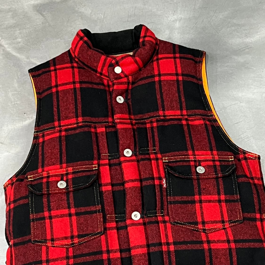  준야와타나베 x 리바이스 체크 베스트 y15195 상품이미지3