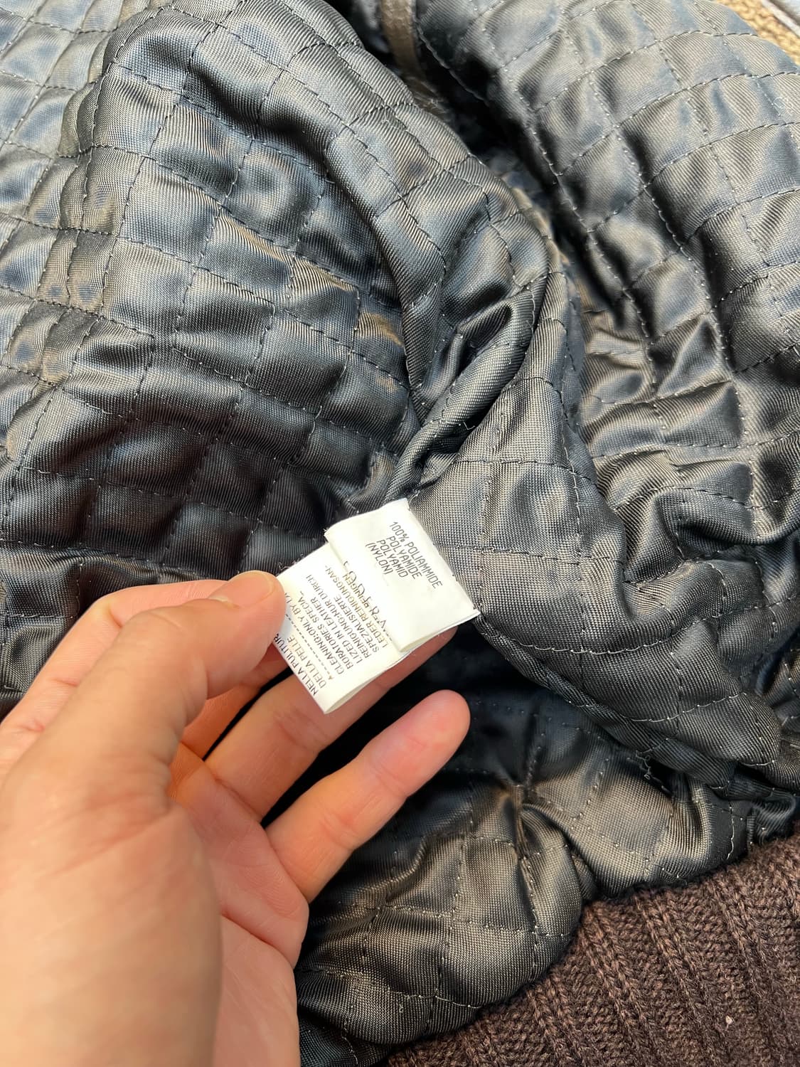 VINTAGE Jc De Castelbajac 카스텔바작 가죽 니트 봄버 상품이미지10