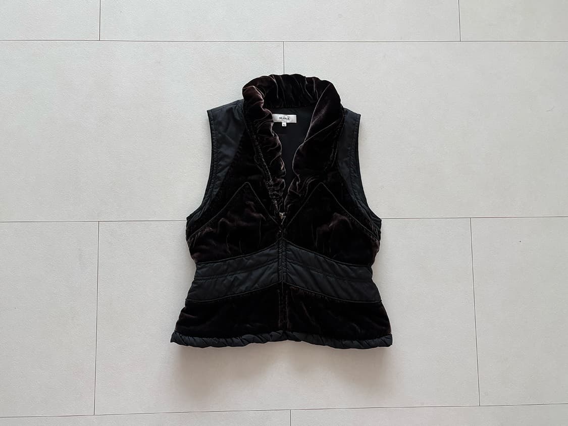 velvet padded vest 상품이미지1