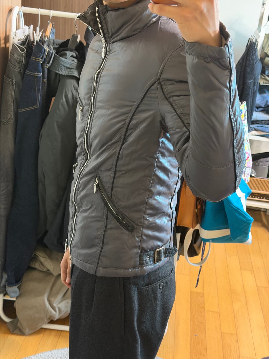 토네이도마트 지퍼 다운 자켓 상품이미지2