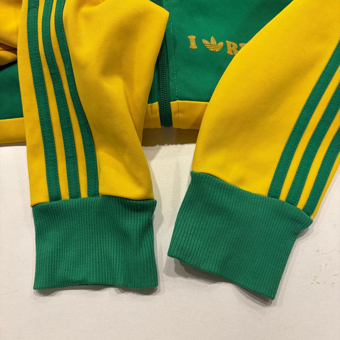 [95] 00s 아디다스 브라질 삼바 트랙 자켓 옐로우 B576 상품이미지7