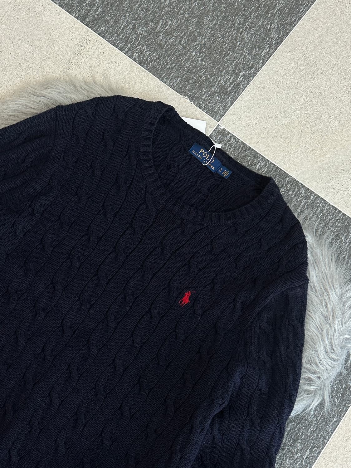 폴로 랄프로렌 네이비 케이블 니트  상품이미지4