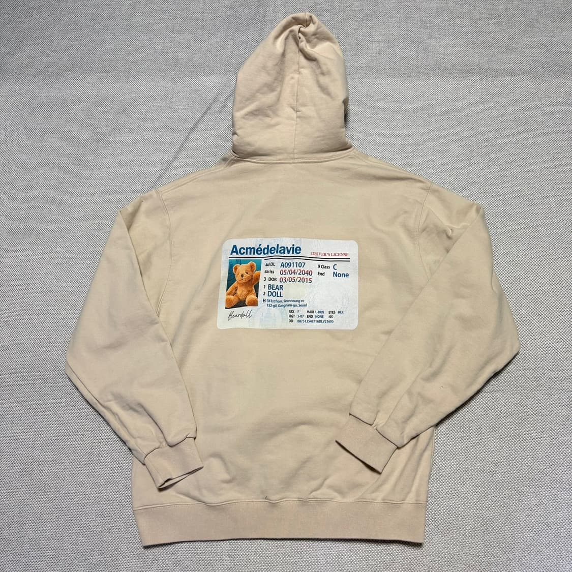 아크메드라비 베어 후드티 상품이미지5