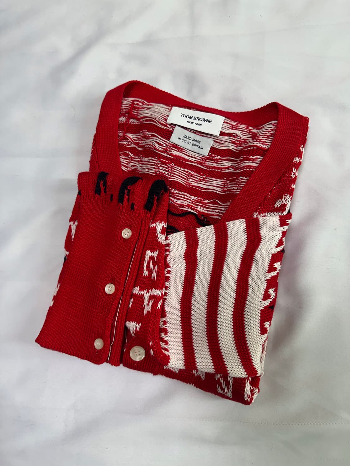 톰브라운 2010 런웨이 사선 청새치 가디건 상품이미지2