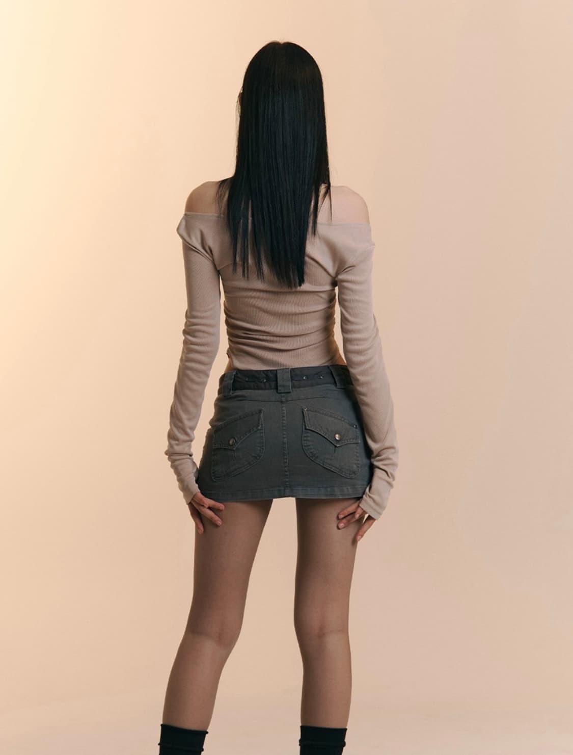 플노팔 Amelia Lace Halter Long Sleeve Top 상품이미지4
