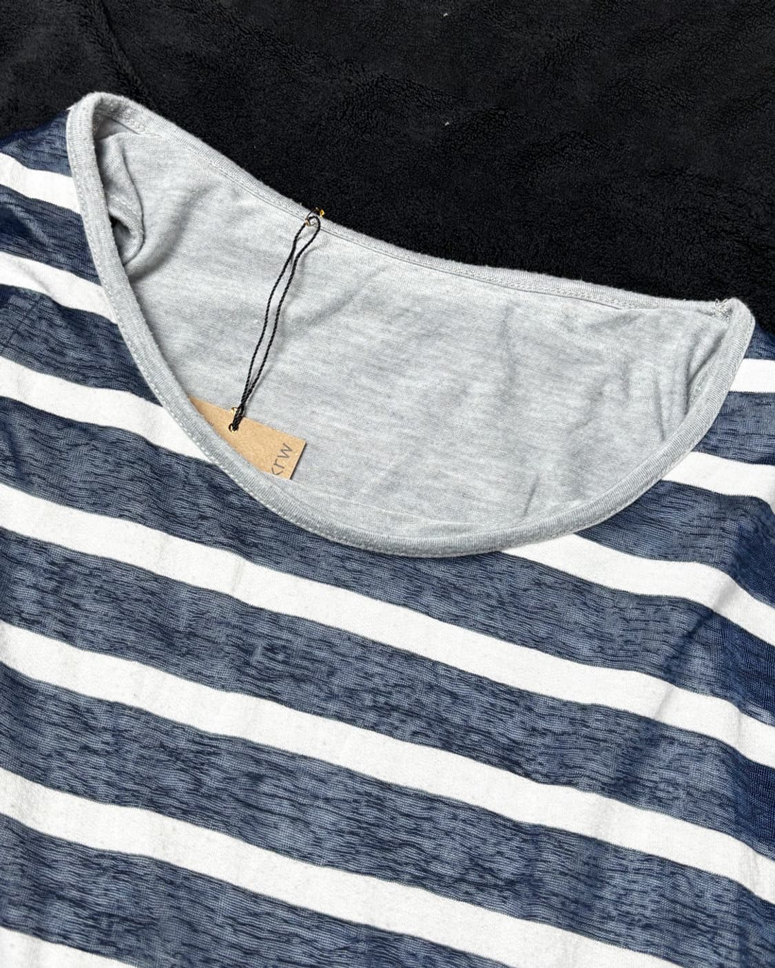 일본빈티지 Y2K 스트라이프 레이어드티셔츠 상품이미지4