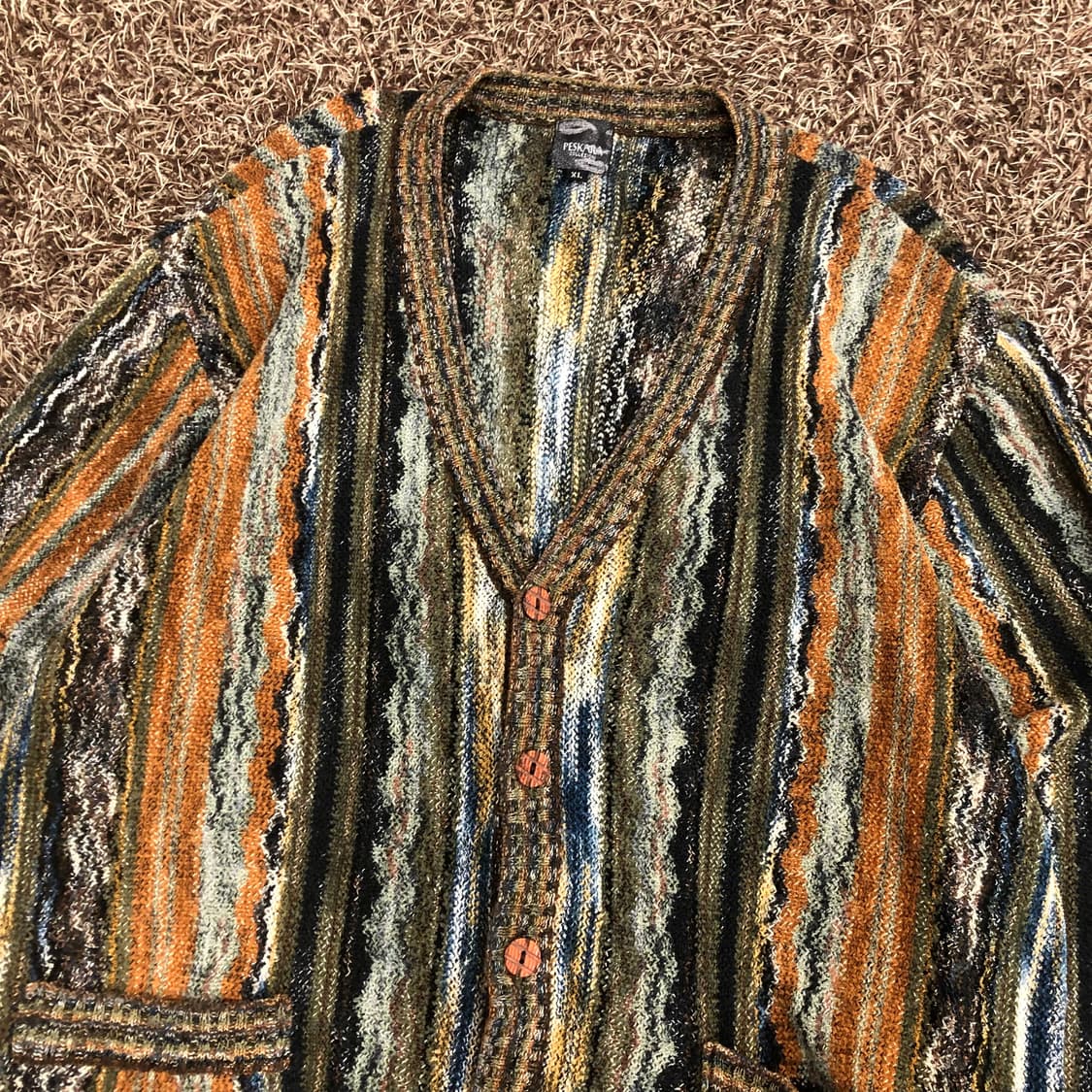 PESKARA 패턴 니트 가디건 상품이미지2