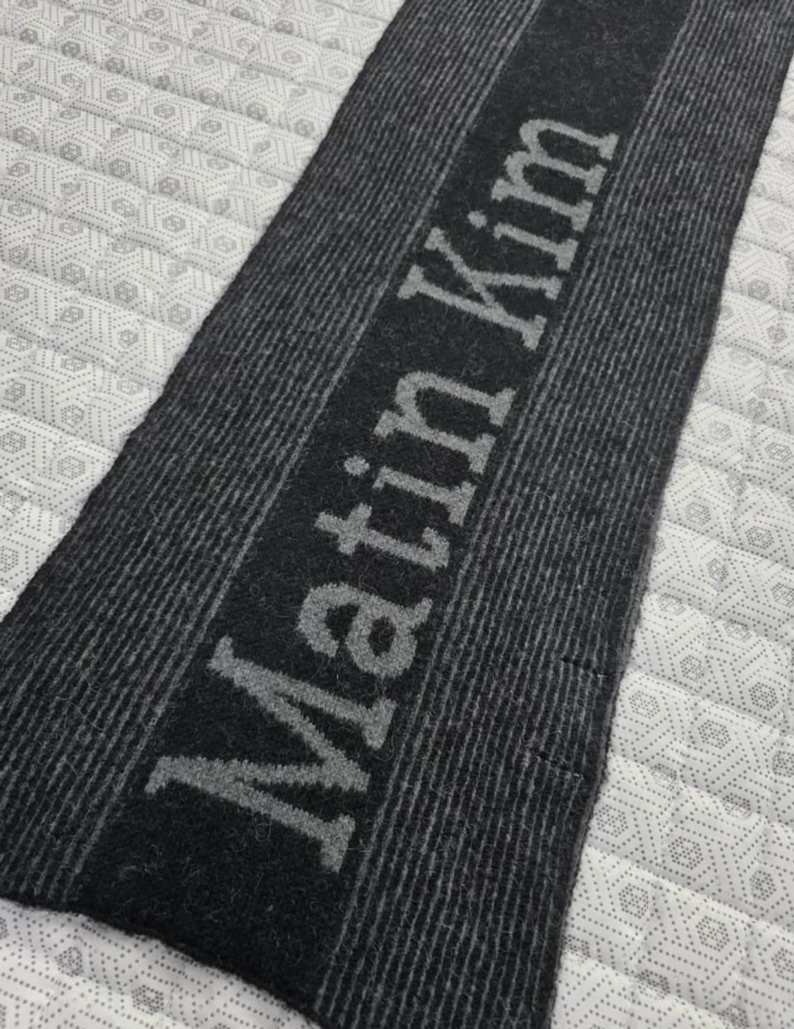 마뗑킴 마땡킴 블랙/회색 머플러 상품이미지2