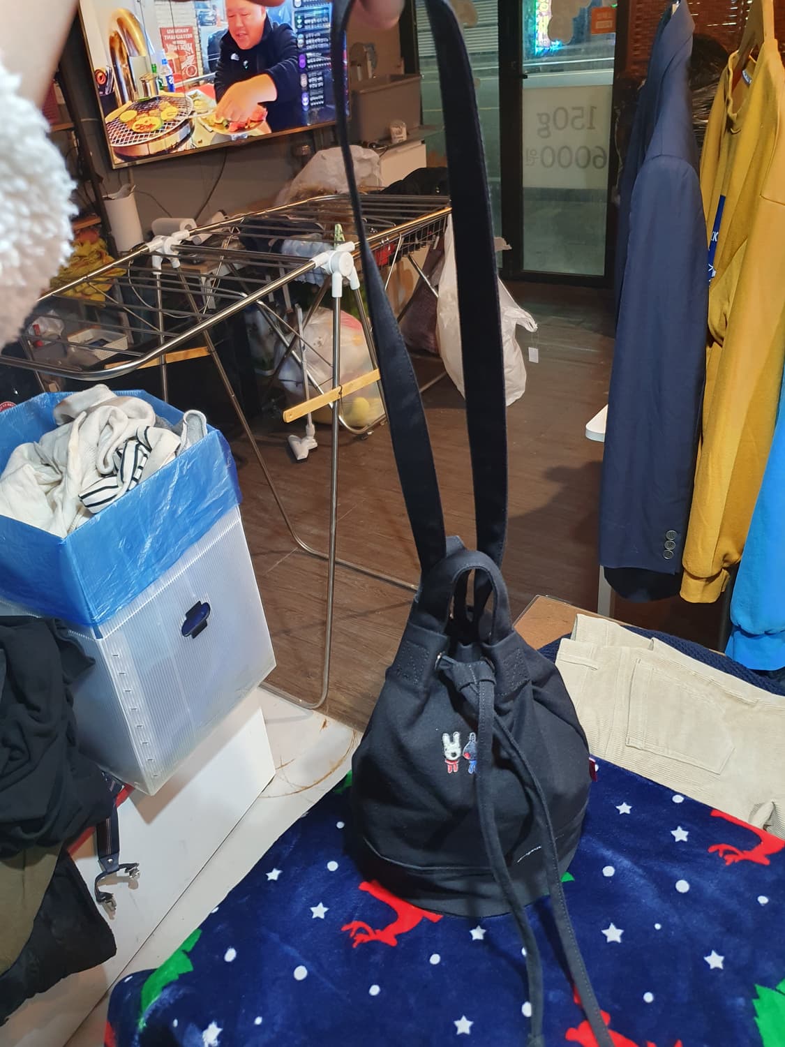 가스파드 앤 리사 검정색 복조리 가방 상품이미지5