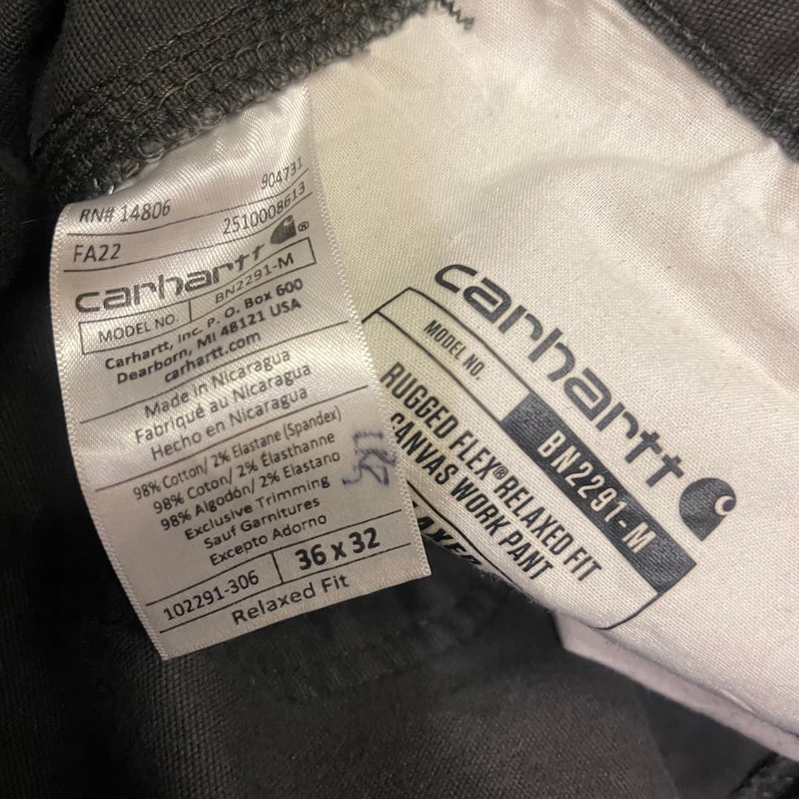 빈티지 칼하트 USA 카펜터 팬츠 상품이미지2