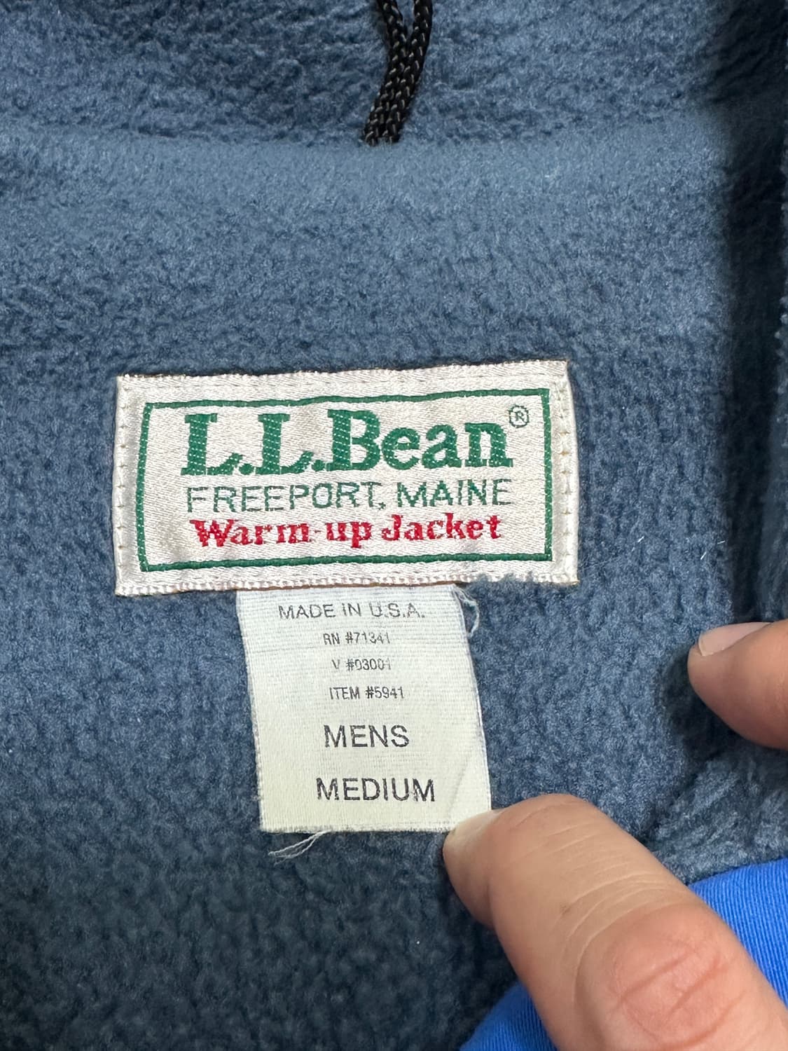 LL Bean USA 90s 웜업 자켓 M 상품이미지5