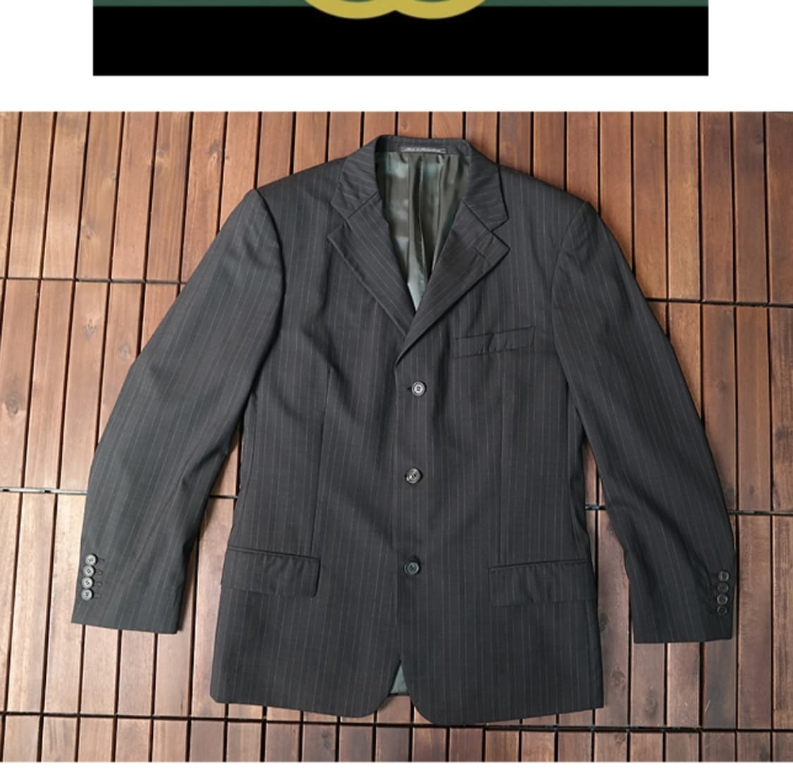 GUCCI 구찌 울 3버튼 스트라이프 자켓 프리사이즈 상품이미지1