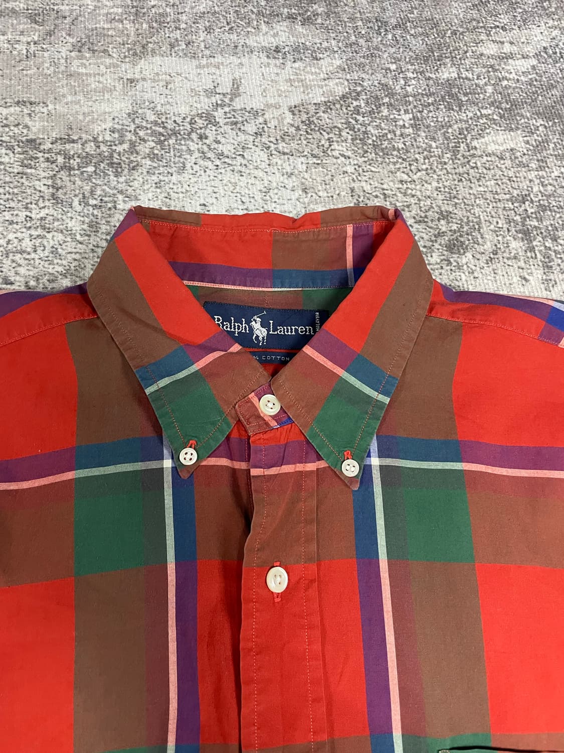 90s Polo RL 월계수 자수 빅셔츠 상품이미지6