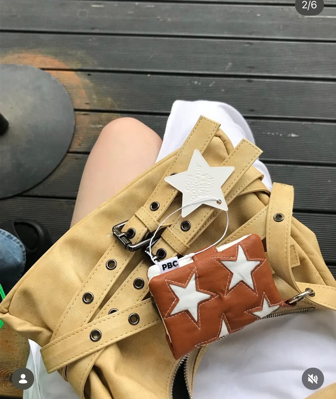 세이모온도 벨트백 옐로우 상품이미지1