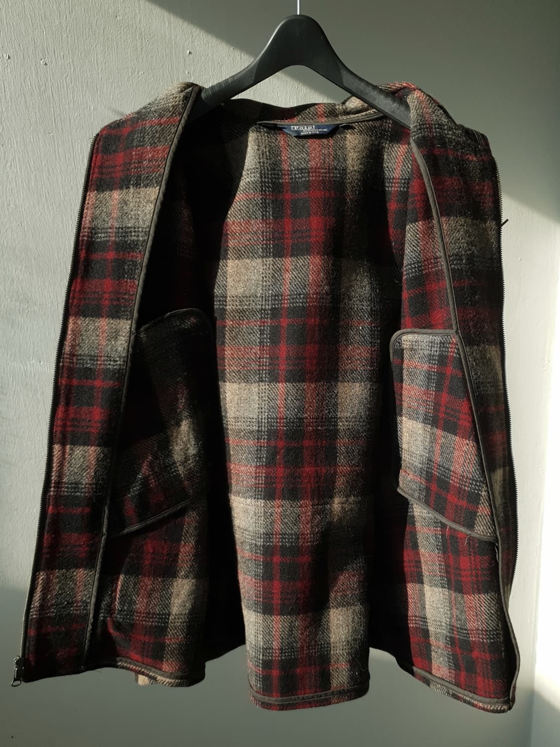 90s Polo Ralph Luren plaid wool jacket 상품이미지9