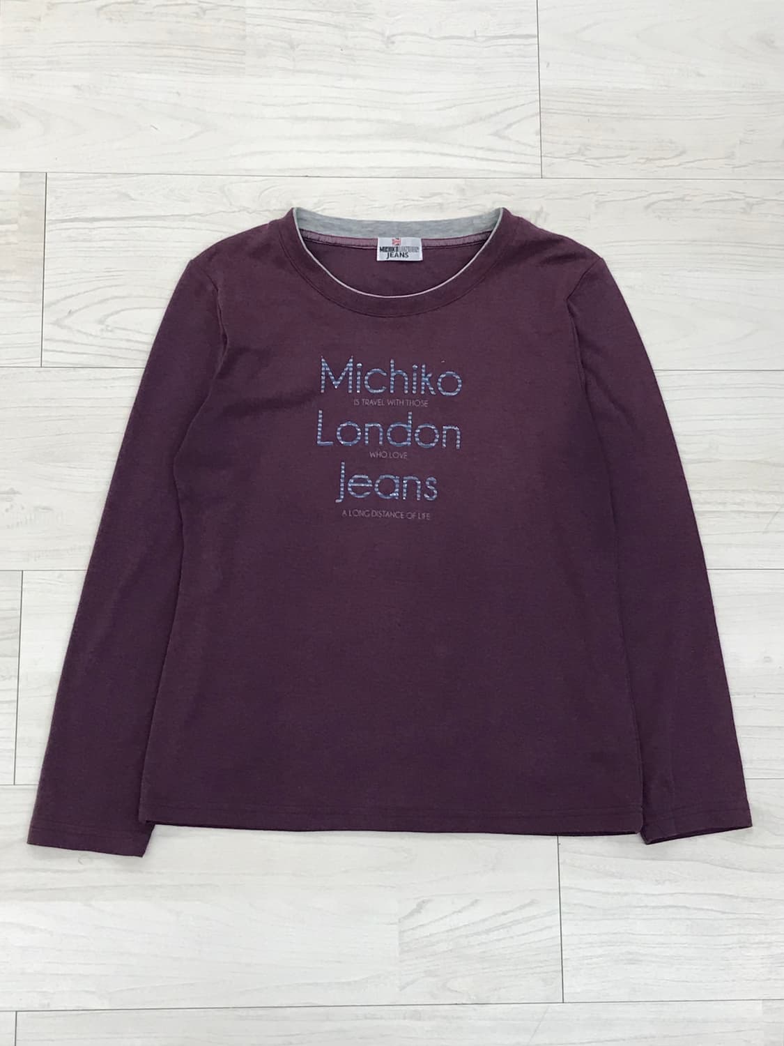 Michiko London Jeans 퍼플 티셔츠  상품이미지6