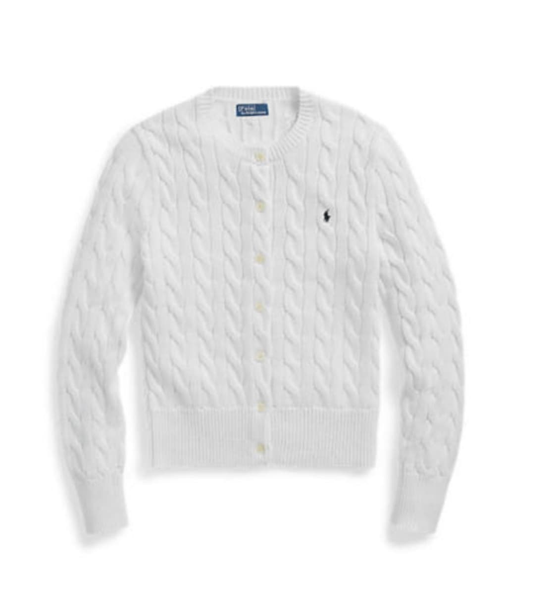 폴로 랄프로렌 케이블 니트 가디건 화이트 s사이즈 상품이미지1