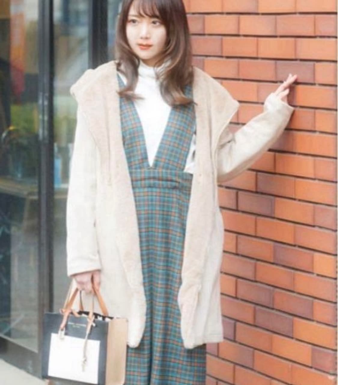 triple rund 일본빈티지 라떼갸루 밍크 퀄팅 코트  상품이미지2