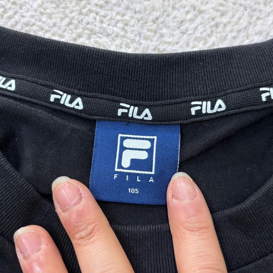 105 휠라 스몰로고 반팔 티셔츠 0320E 상품이미지3