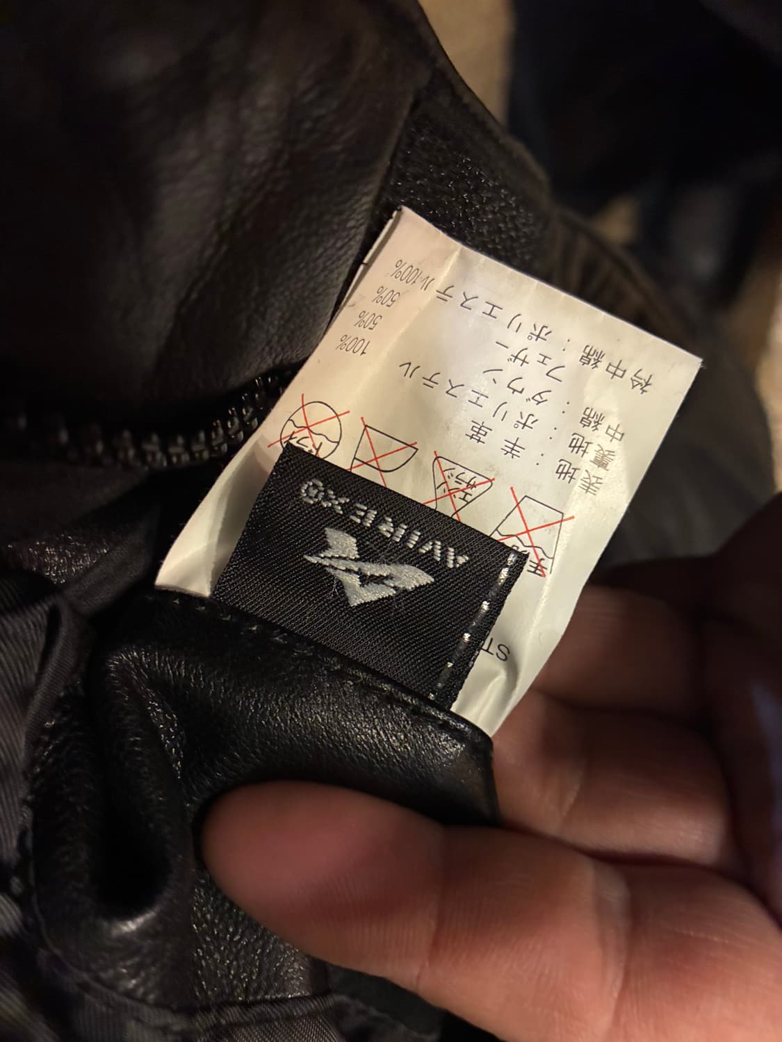 AVIREX 아비렉스 다운 양가죽 자켓  상품이미지4