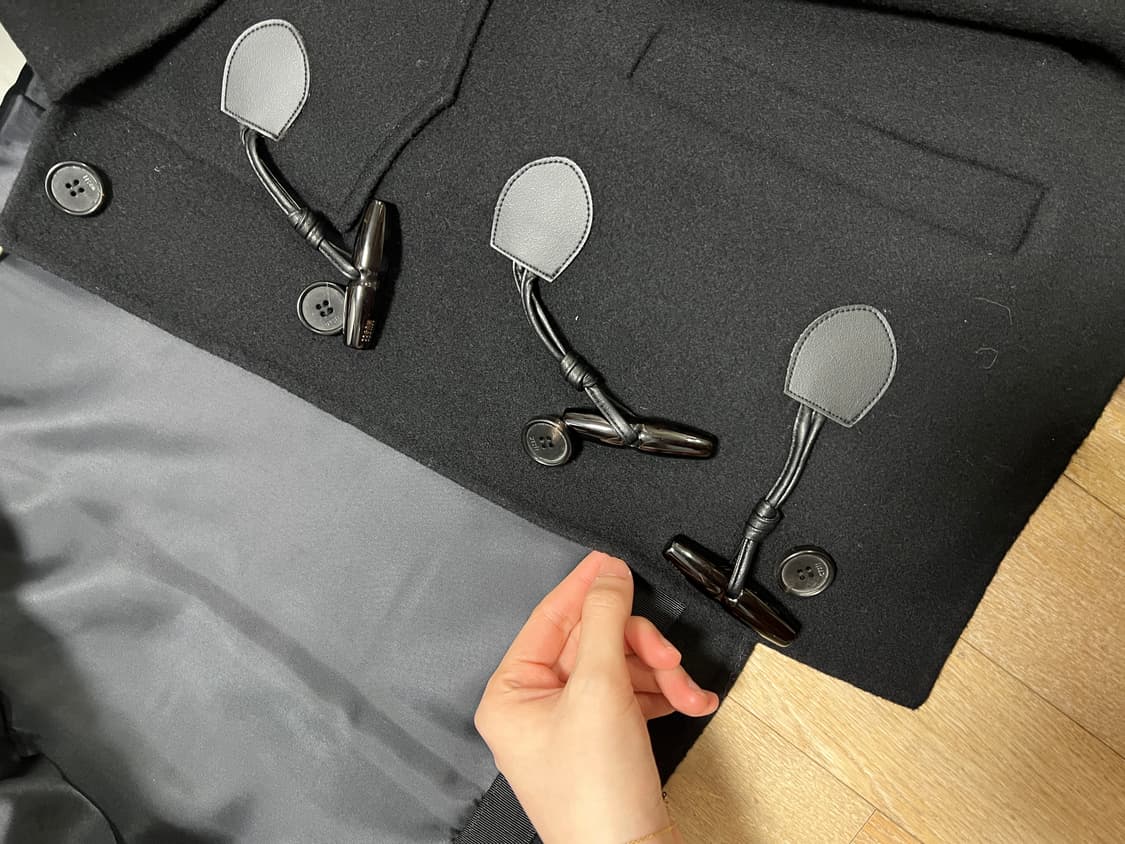 뮤제 캐시미어 떡볶이 반코트 상품이미지4