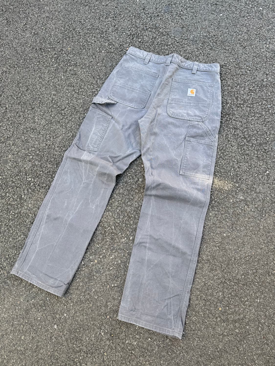 칼하트 빈티지 싱글니 워크팬츠 그레이 상품이미지6