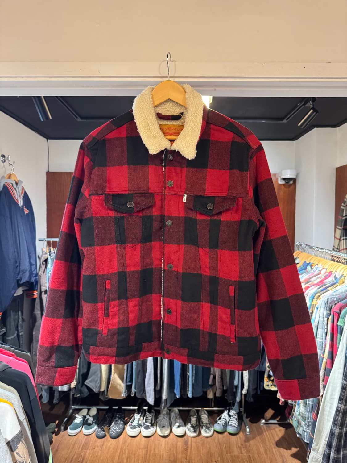 리바이스 버팔로체크 양털 자켓 L 상품이미지1