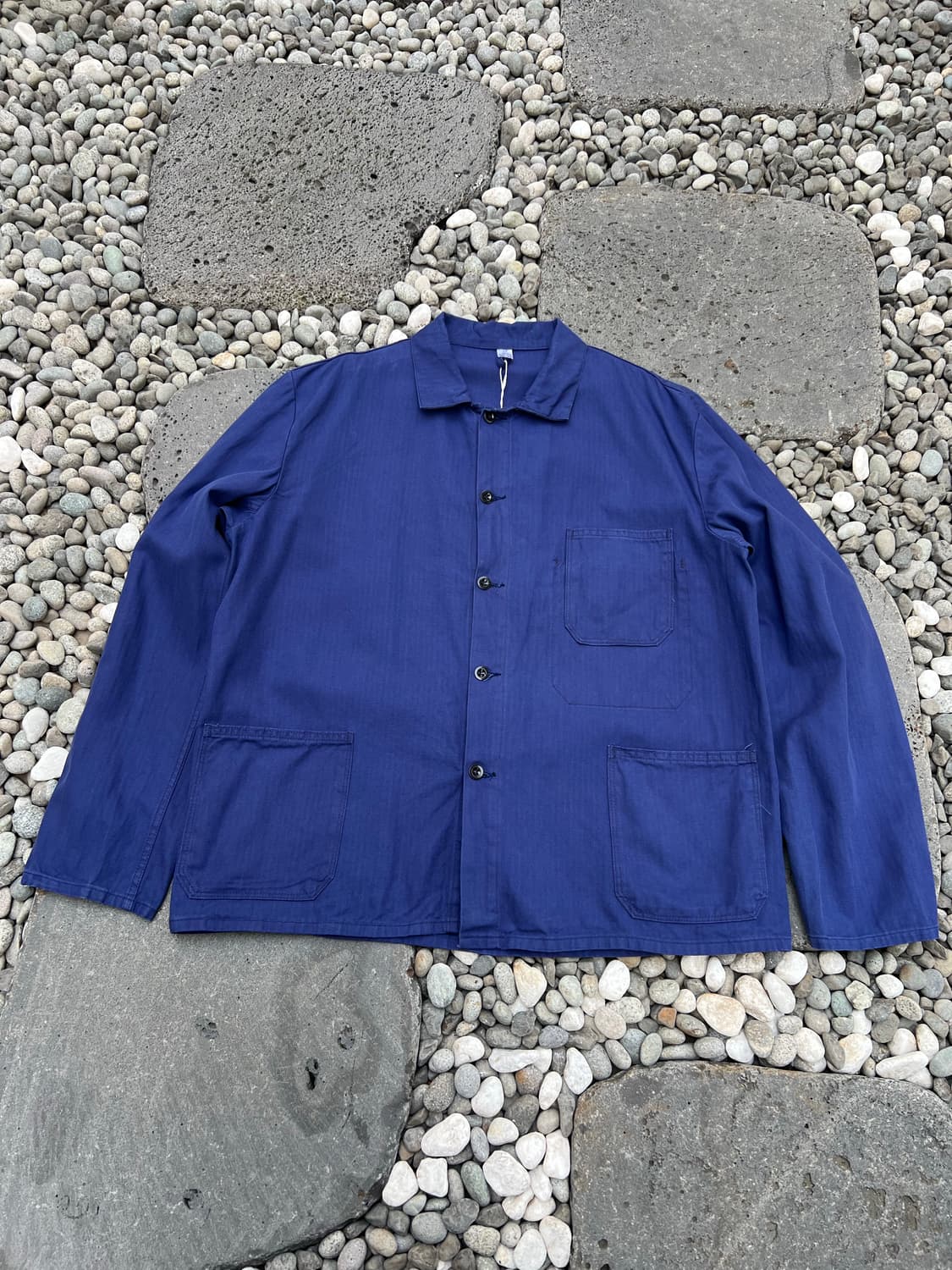 (BIGSIZE)(DEADSTOCK) HBT 헤링본트윌코튼 프렌치워크자켓 상품이미지1