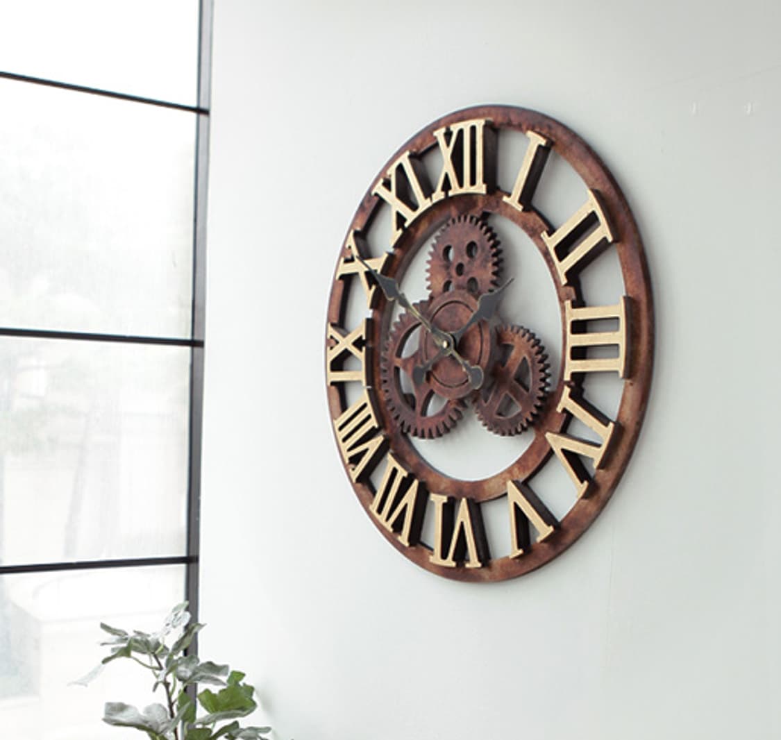 클래식 원형 로마숫자 벽시계 판매 상품이미지1