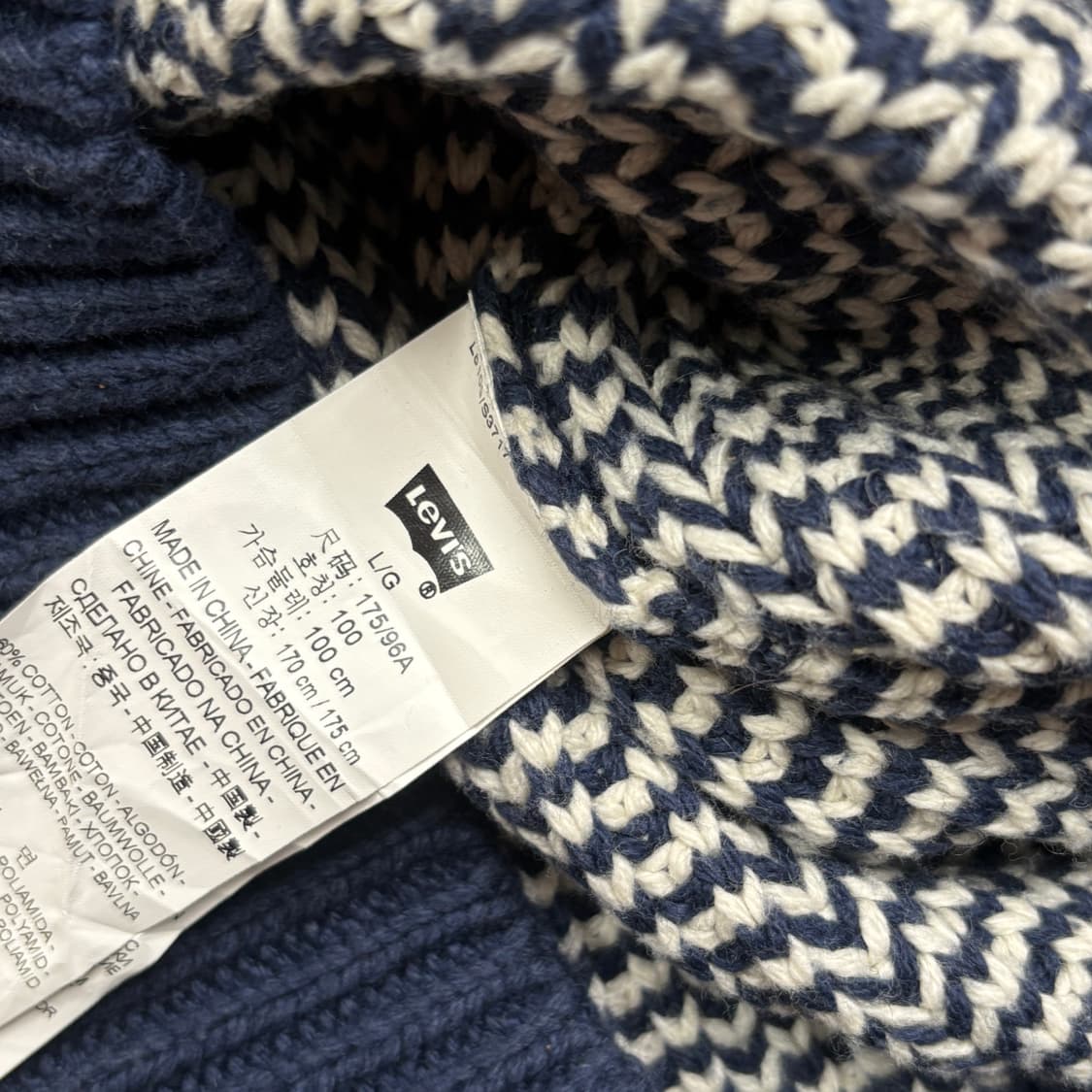[L] 10s Levi’s pattern sweater knit 상품이미지6