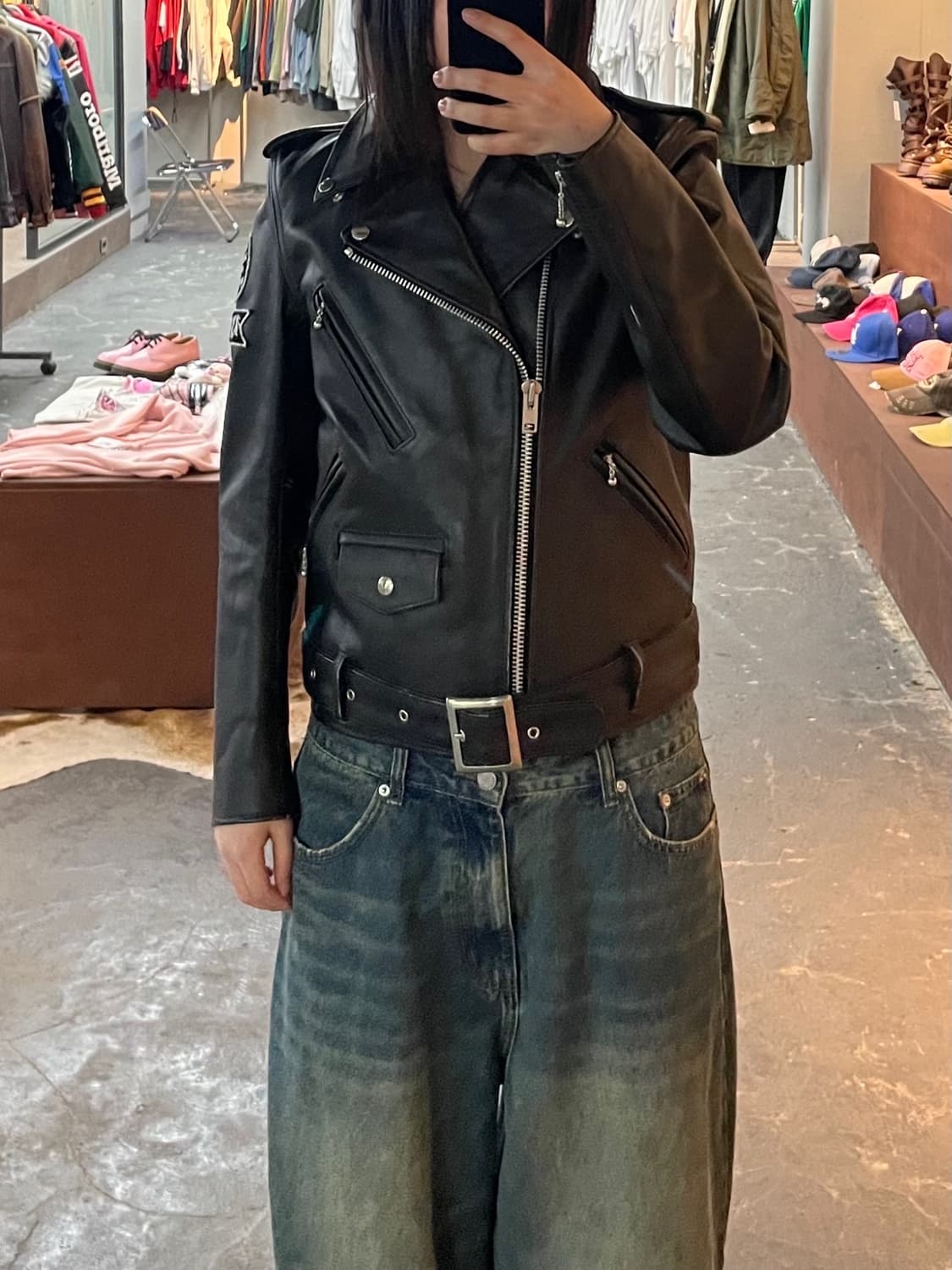 크로우즈 워스트 무장전선 가죽라이더 자켓 H1803 상품이미지1