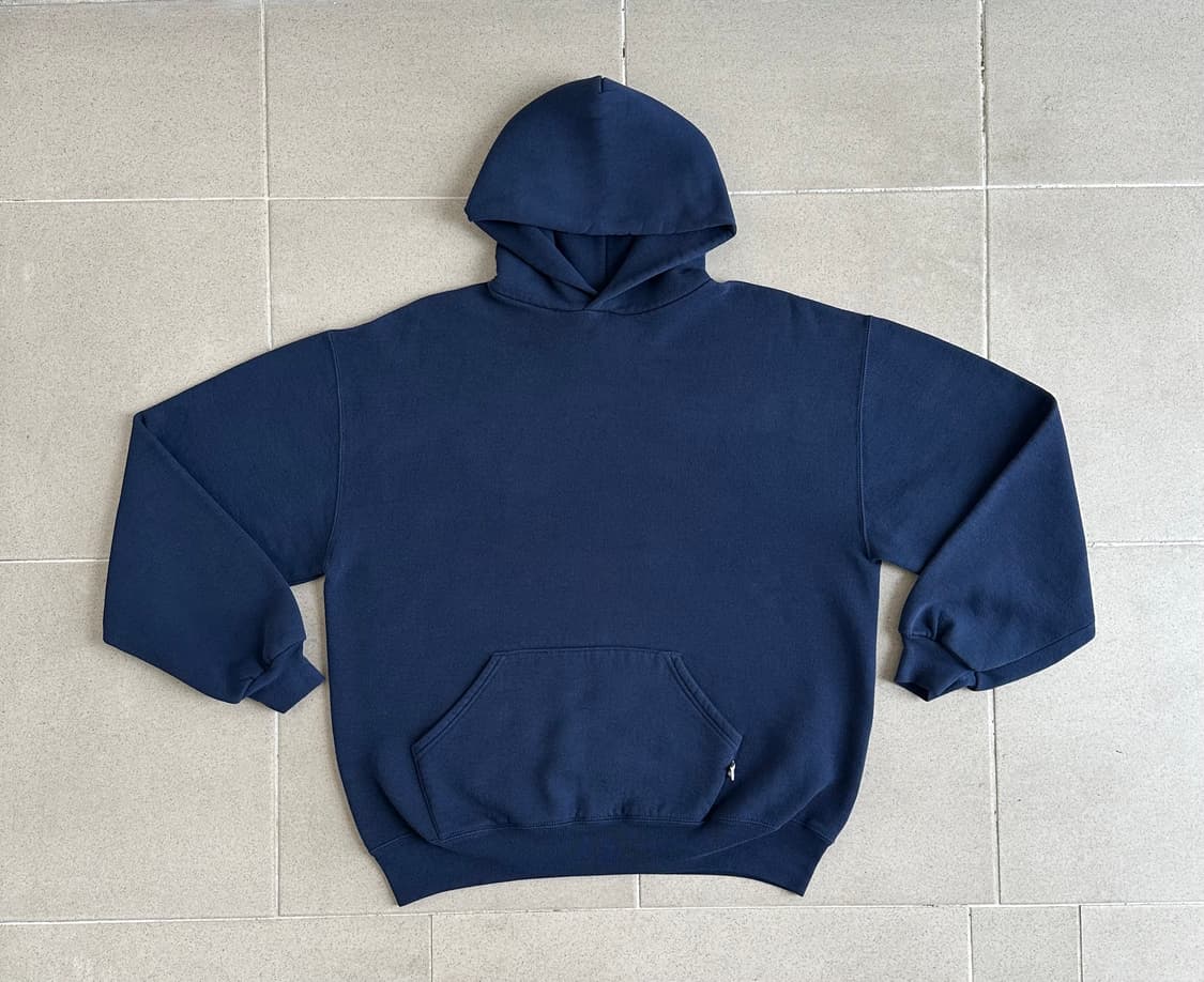 90s 빈티지 러셀 후드 네이비 XL USA 상품이미지1