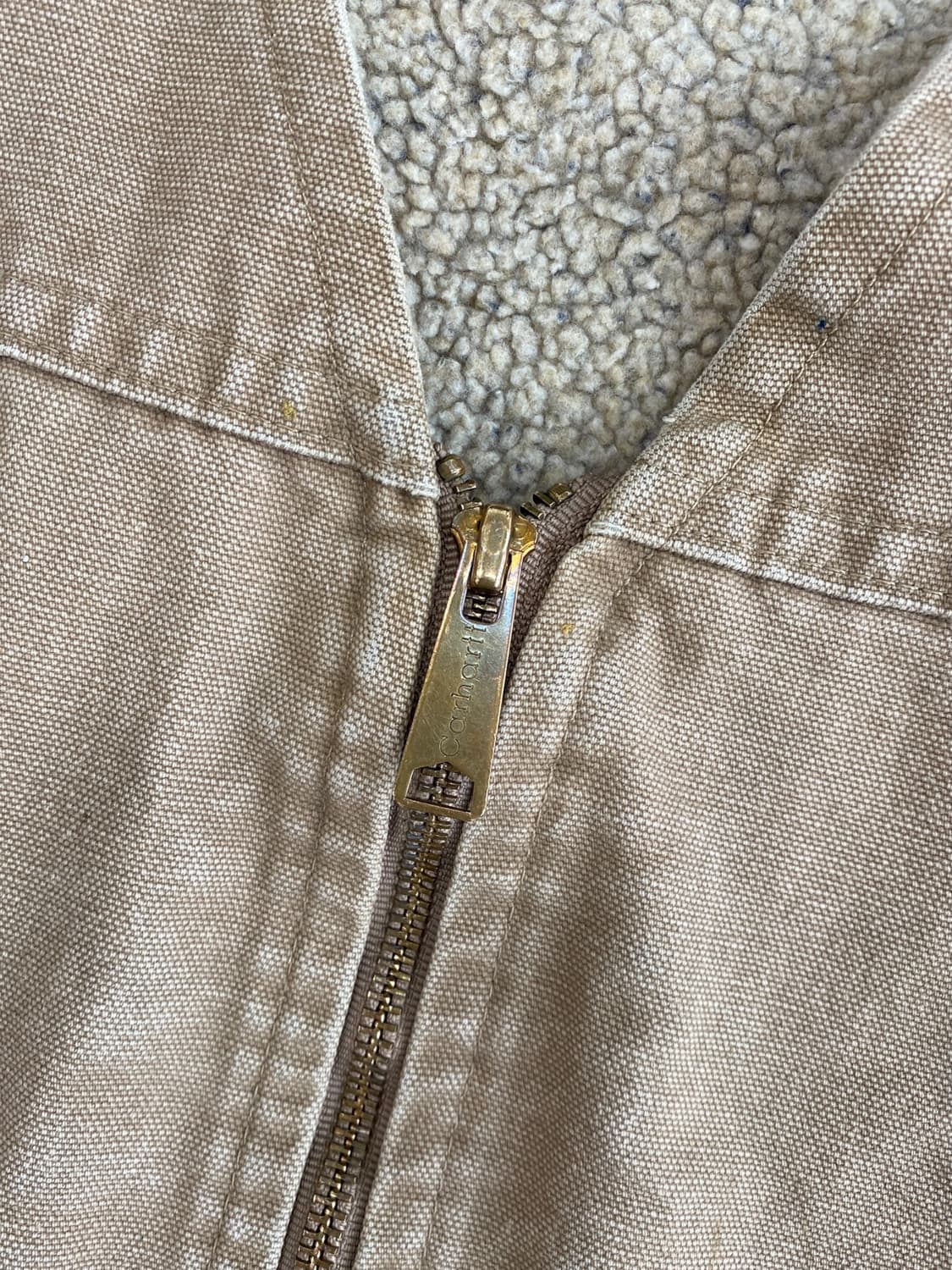 90's 칼하트 덕 캔버스 쉐르파 베스트  상품이미지4