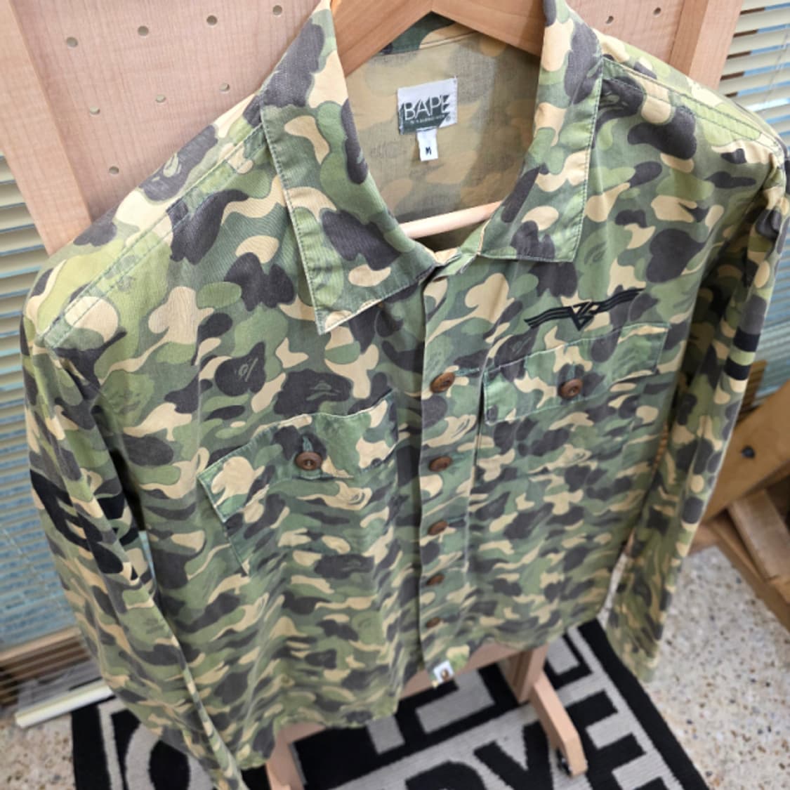 [A BATHING APE] 베이프 ABC 카모 밀리터리 셔츠! 상품이미지6