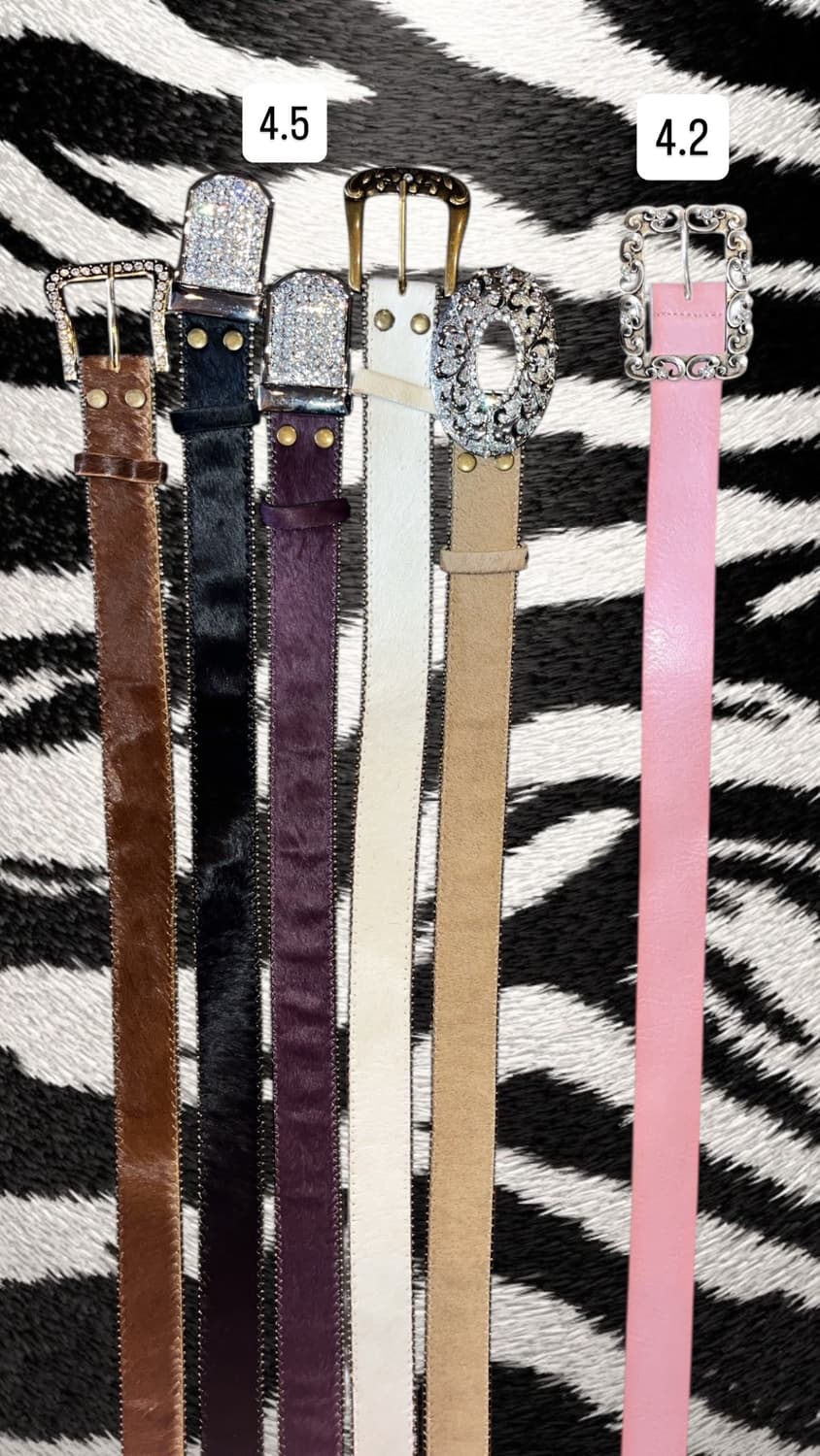 리얼송치&가죽 벨트 펑크y2k갸루 상품이미지3