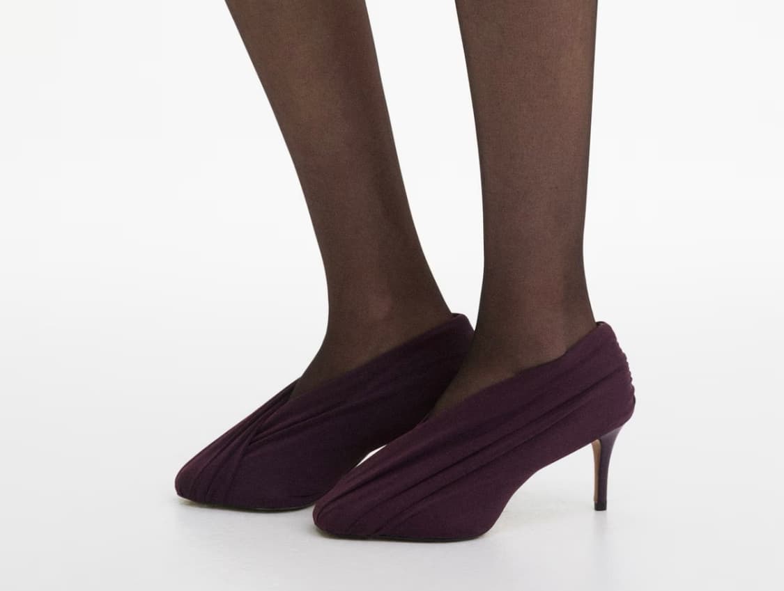 H&M studio collection 드레이프 펌프스 구두 상품이미지2