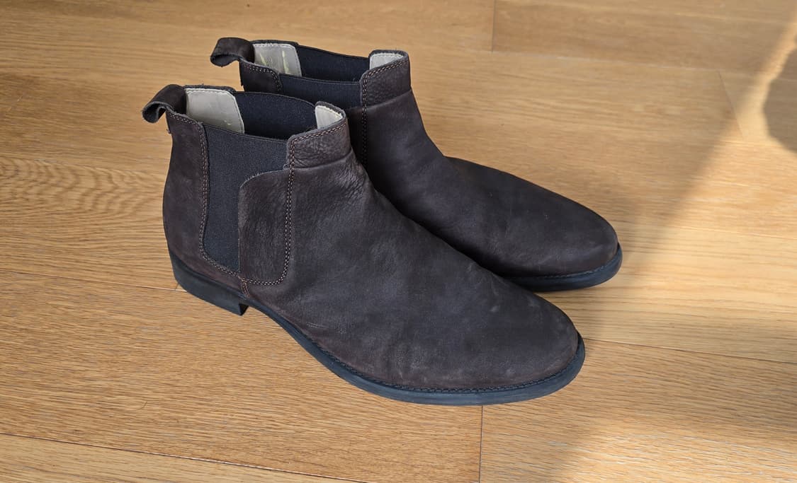 ZARA 자라 남자 브라운 레더 첼시 부츠 (280) 상품이미지6