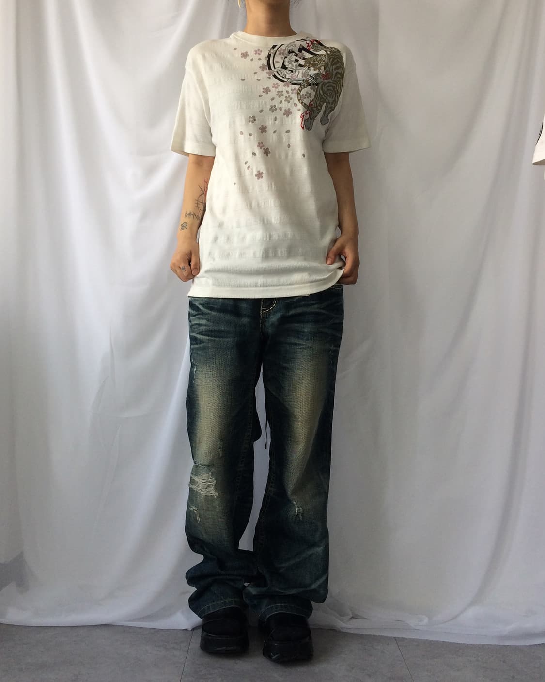 Oriental printing t shirt 상품이미지6