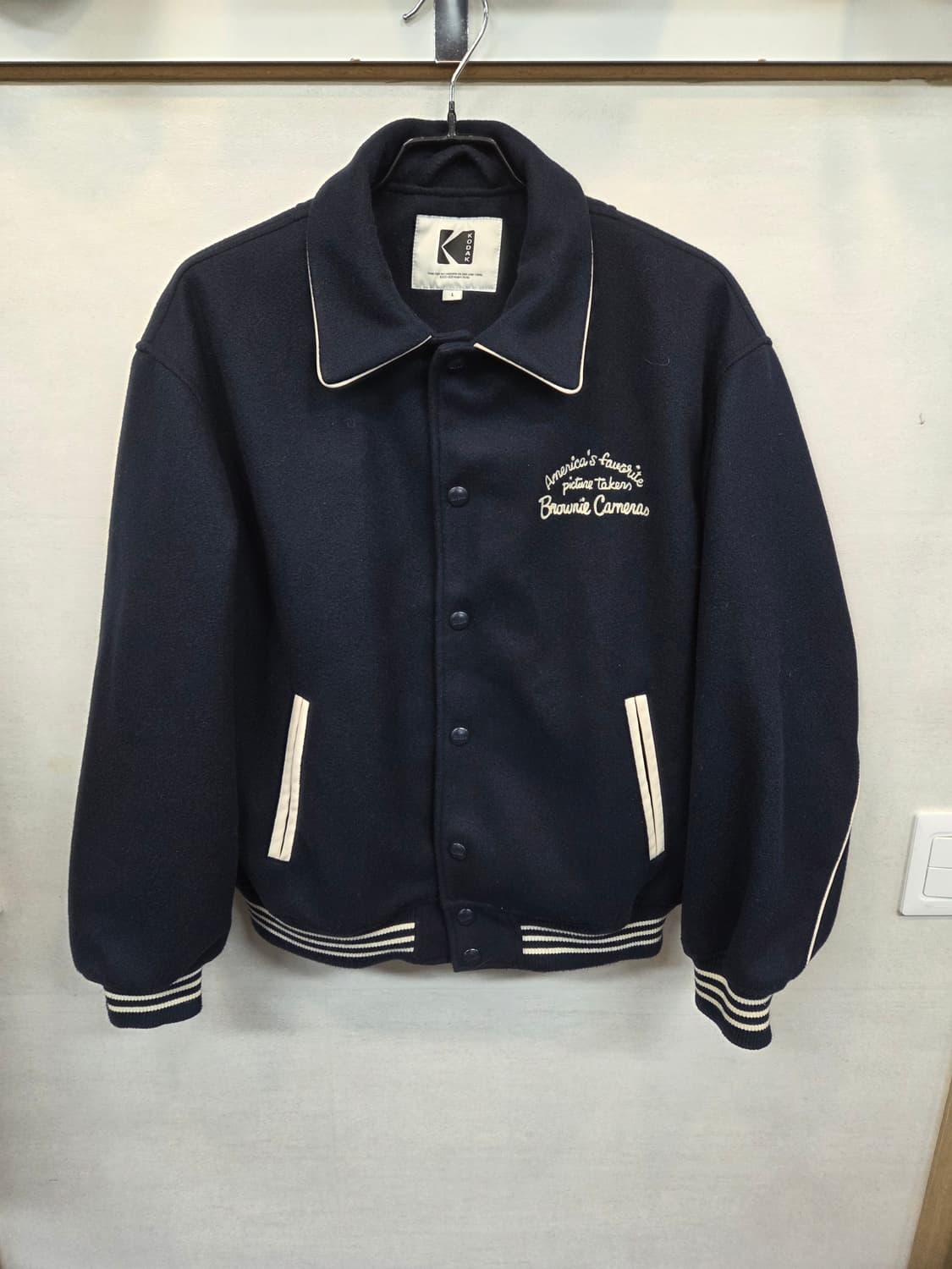 코닥 브라우니 울 바시티자켓 L 상품이미지1