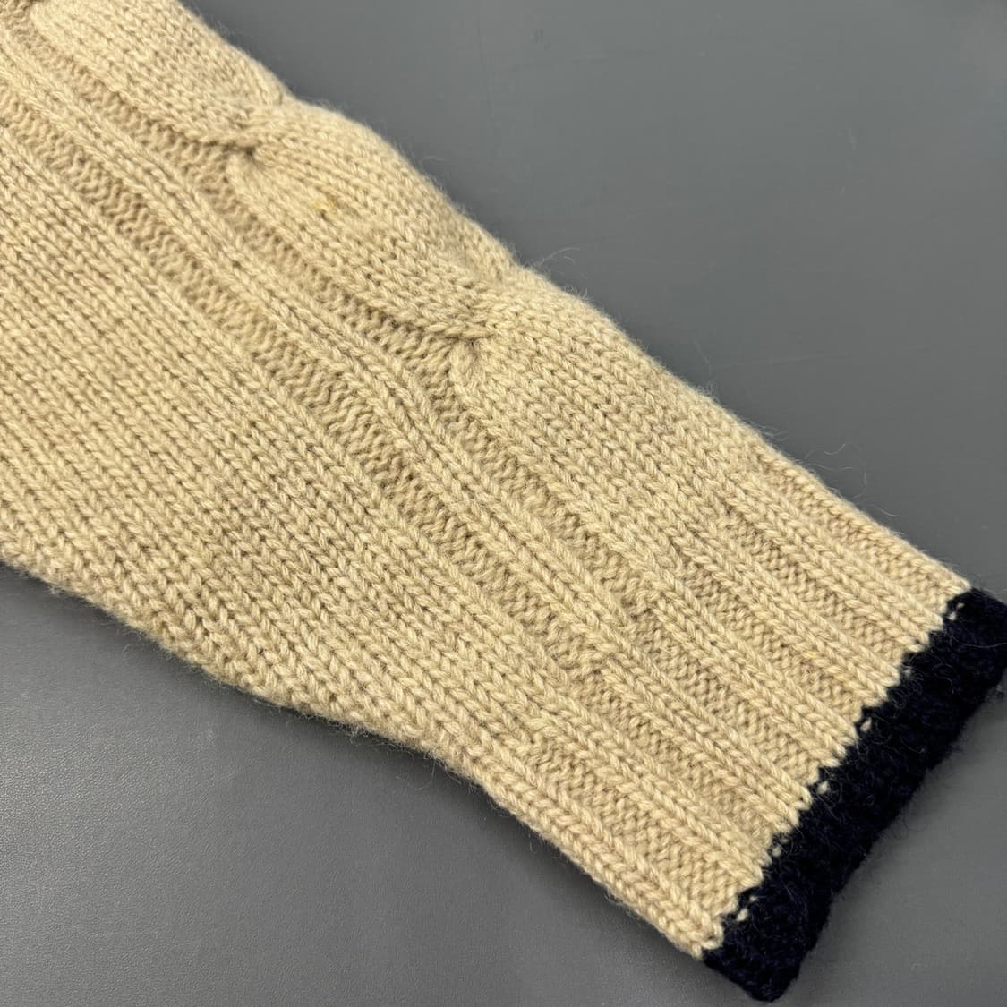 DELOBEAN 베이지컬러 숄카라 코위찬 집업 가디건 상품이미지5