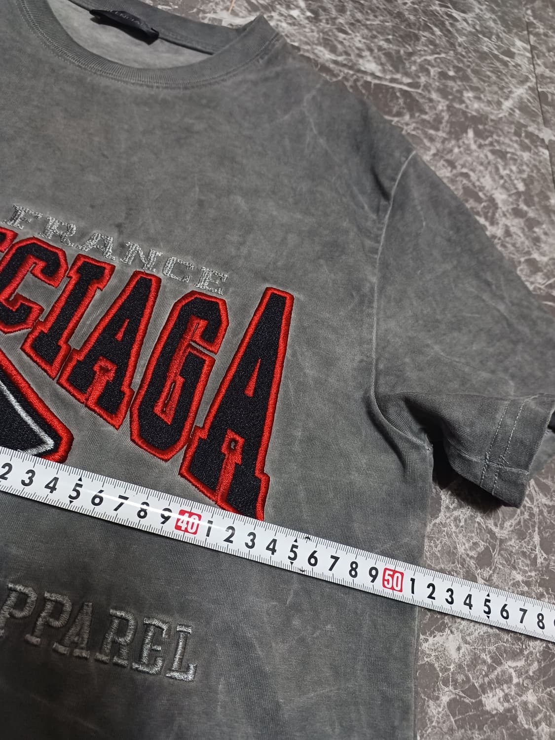 발렌시아가 스타일 워싱 반팔 티셔츠 L
 상품이미지8