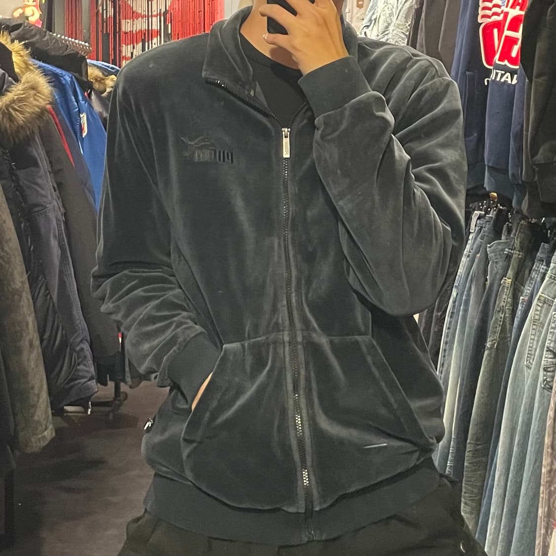 [IM] PUMA 딥네이비 벨벳져지 상품이미지2