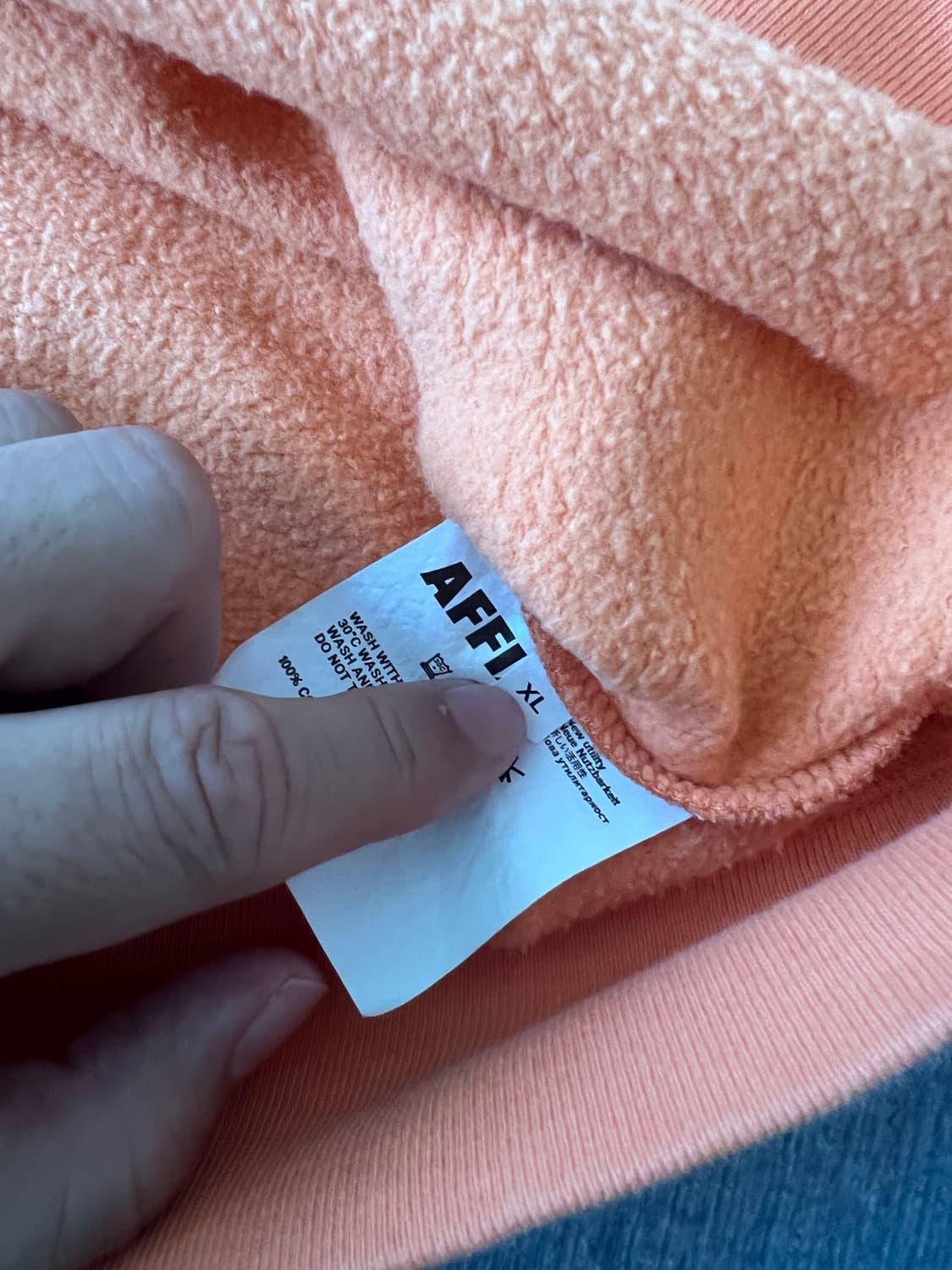 [XL] 아픽스 AFFIX 맨투맨 오렌지 상품이미지5