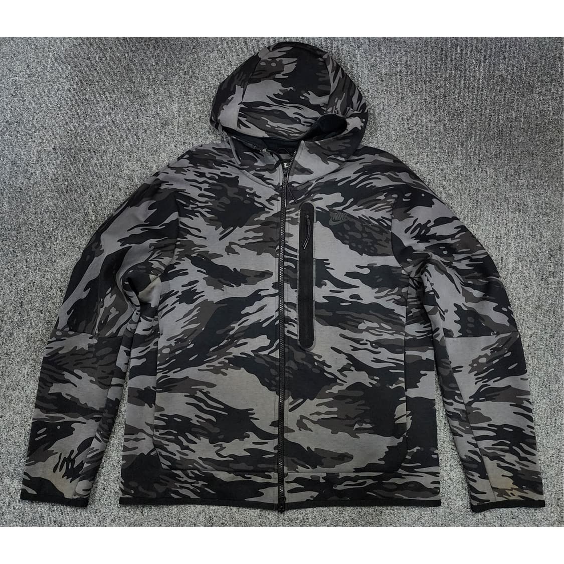 나이키 테크 플리스 카모 후드 집업 XL 상품이미지1