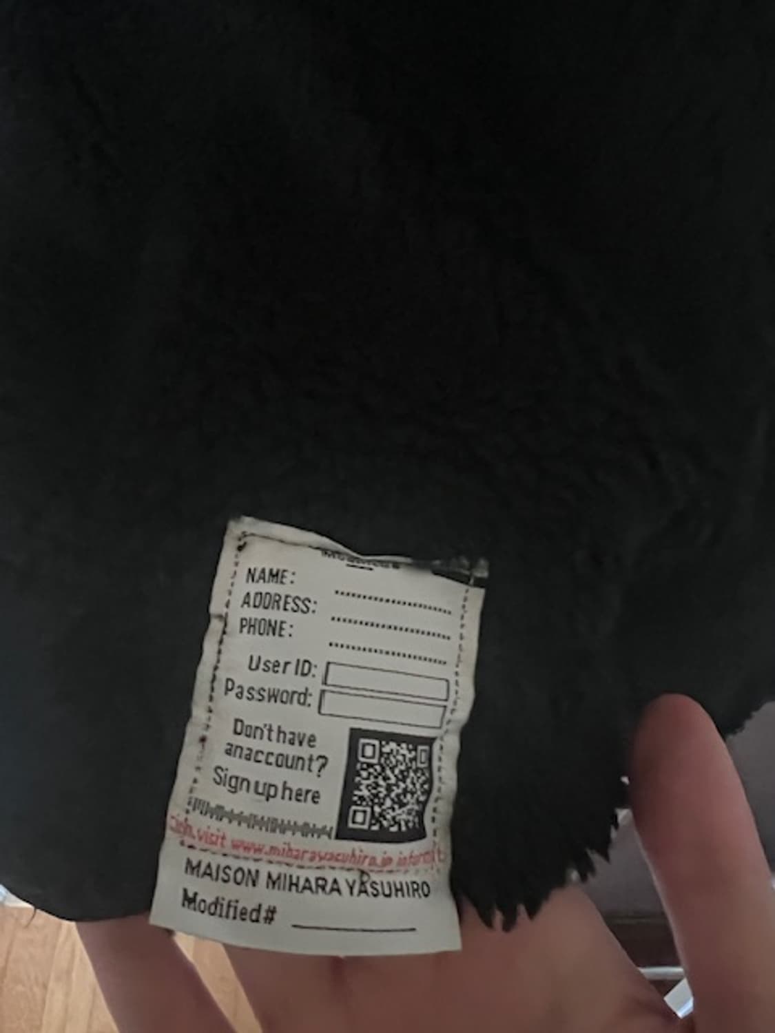 [ 52 ] 미하라 야스히로 와이드 백 보아 블루종 후리스 자켓 블랙 상품이미지9